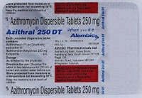 Azithral 250 DT Tablet - 1 Strip