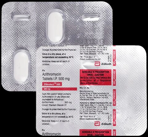 Zithrolect 500 Tablet - 1 Strip