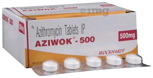 Aziwok 500 Tablet - 1 Strip