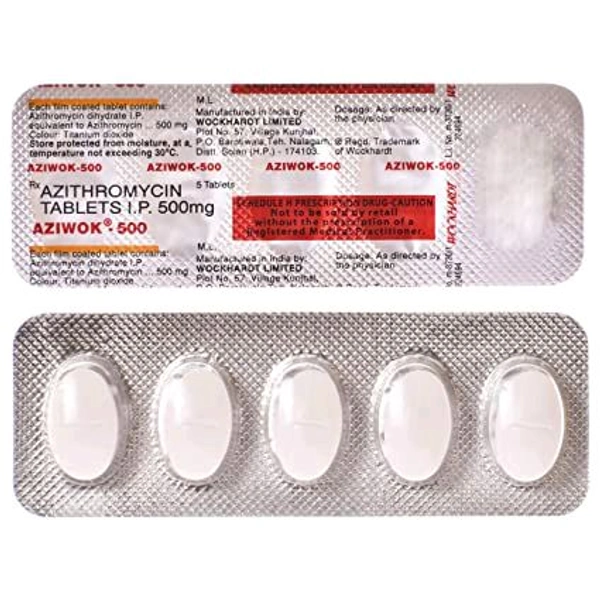 Aziwok 500 Tablet - 1 Strip
