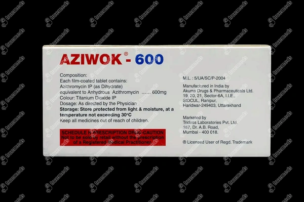 Aziwok 600 Tablet - 1 Strip