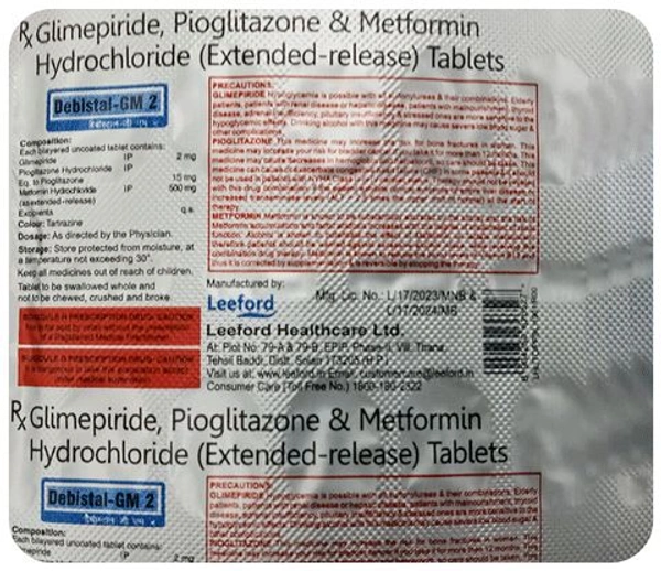 DebiSTAL-GM 2 Tablet  - 1 Strip