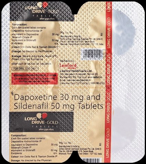 Long Drive-DS Gold Tabet - 1 Strip