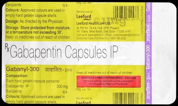 Gabanyl 300 Capsule - 1 Strip