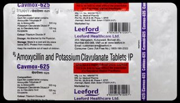 Cavmox CV 625 Tablet - 1 Strip