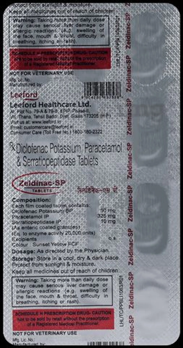 Zeldinac-SP Tablet - 1 Strip