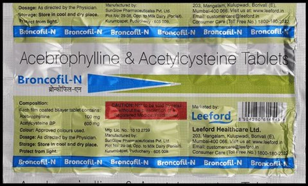 Broncofil N Tablet - 1 Strip