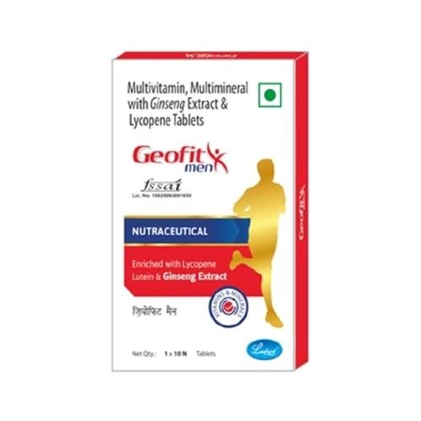 Geofit Men Multivitamin, Multimineral with Ginseng Extract, Lutein & Lycopene Tablet - 1 Bottle