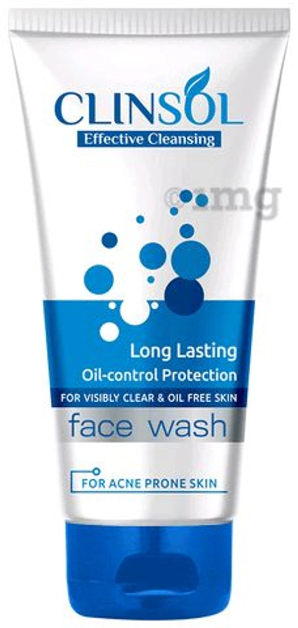 Leeford Clinsol Long Lasting Oil-Control Protection Face Wash - 1 Tube