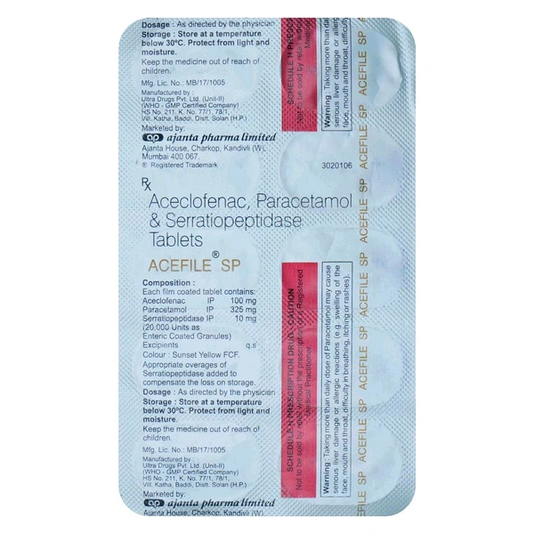 Acecross SP Forte Tablet - 1 Strip