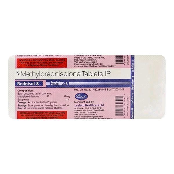 Rednisol 8 Tablet - 1 Strip