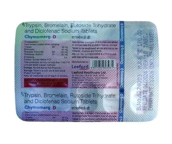 Chymomerg D Tablet - 1 Strip
