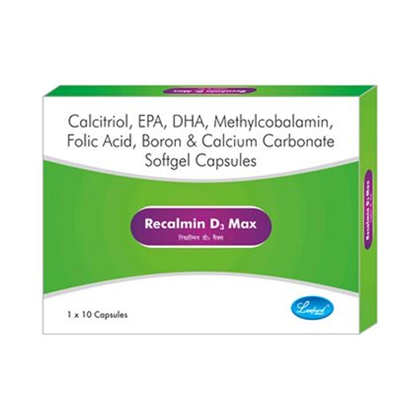 Recalmin D3 Max Soft Gelatin Capsule - 1 Strip