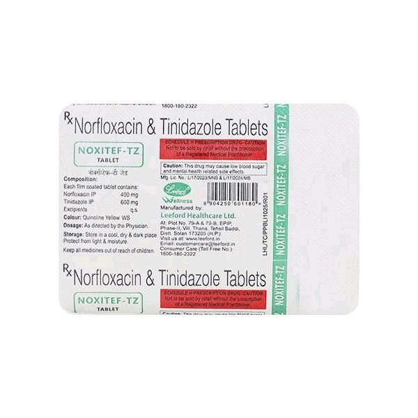Noxitef TZ  Tablet - 1 Strip