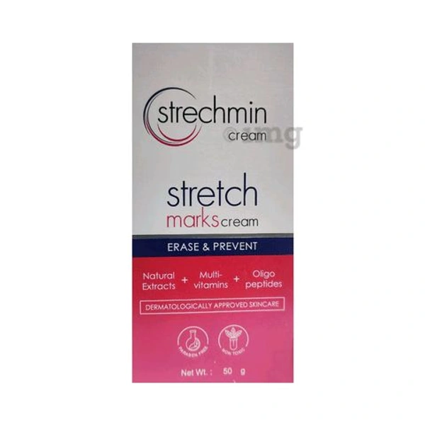 Strechmin Stretch Marks Cream with Vitamin E - 1 Tube
