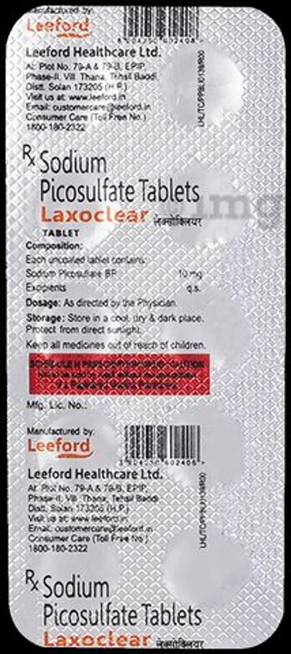 Laxoclear Tablet - 1 Strip