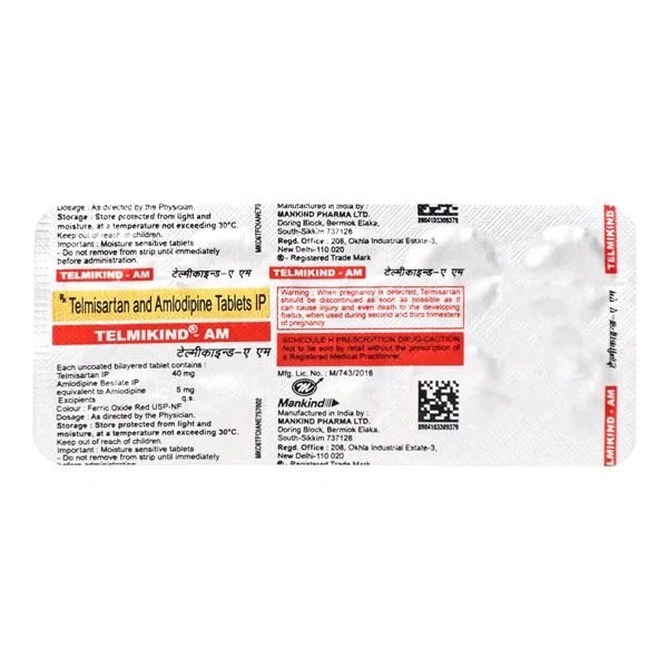 Telmikind-AM Tablet - 1 Strip