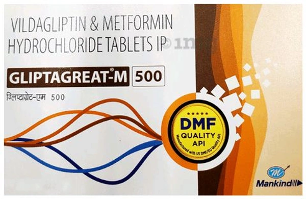 Gliptagreat M 500 Tablet - 1 Strip