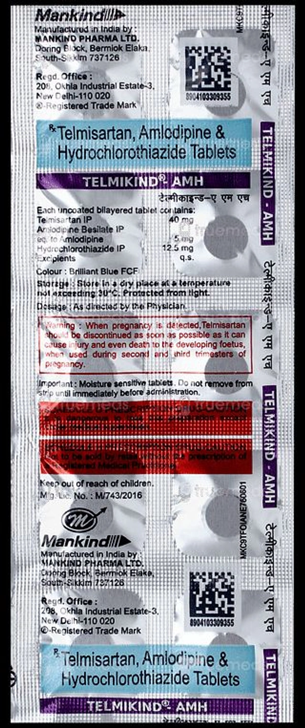 Telmikind-AMH Tablet - 1 Strip