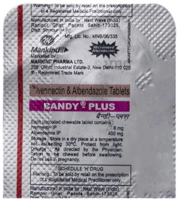 Bandy-Plus Chewable Tablet - 1 Strip