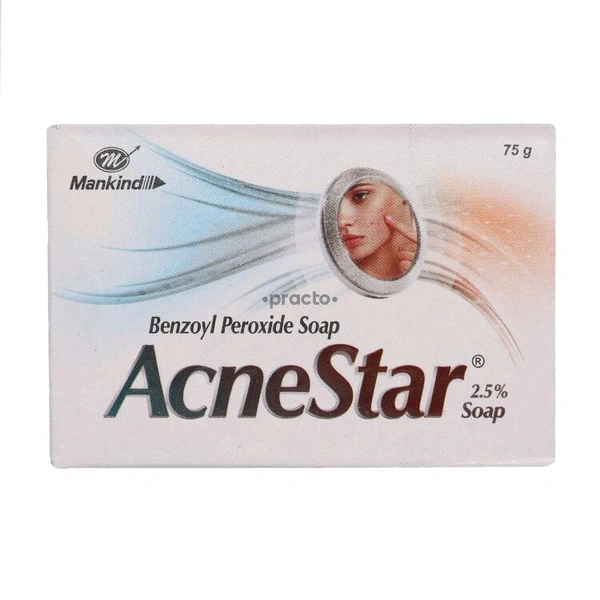 Acnestar 2.5% Benzoyl Peroxide Soap  - 1 Piece