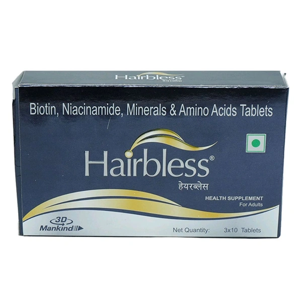 Hairbless Tablet  - 1 Strip