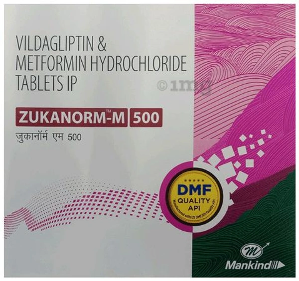 Zukanorm M 500 Tablet - 1 Strip