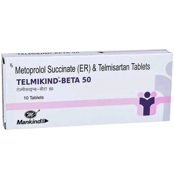 Telmikind Beta 50 Tablet - 1 Strip