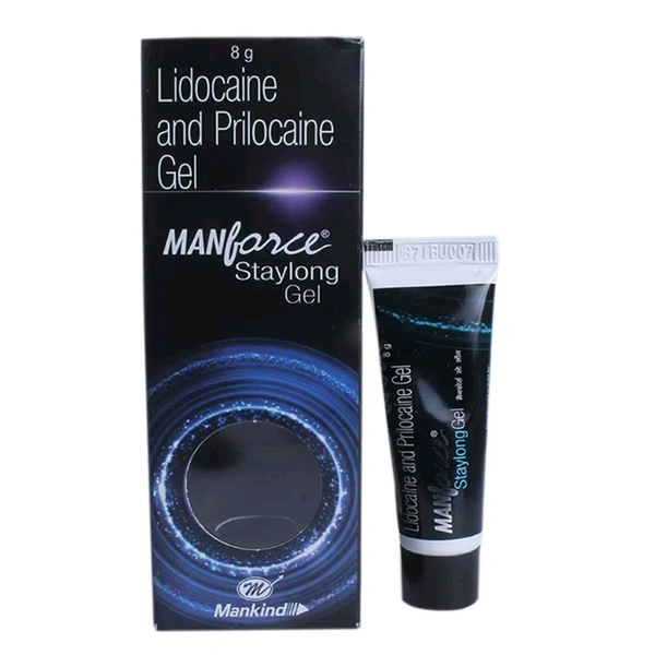 Manforce Lidocaine & Prilocaine Staylong Gel tube of 8 gm Gel - 1 Tube
