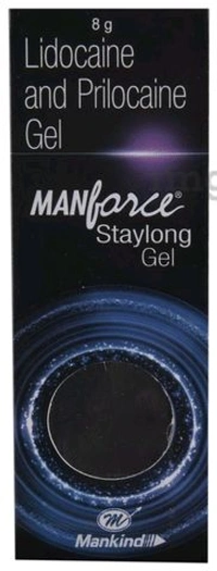 Manforce Lidocaine & Prilocaine Staylong Gel tube of 8 gm Gel - 1 Tube