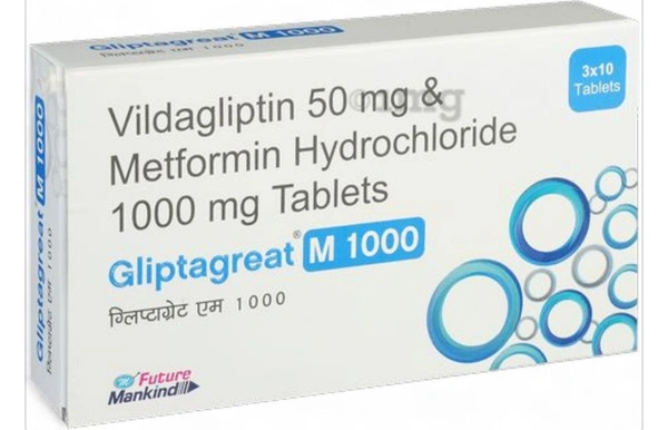 Gliptagreat M 1000 Tablet - 1 Strip