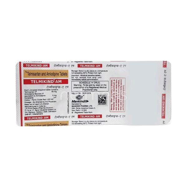 Telmikind-CT 40 Tablet - 1 Strip