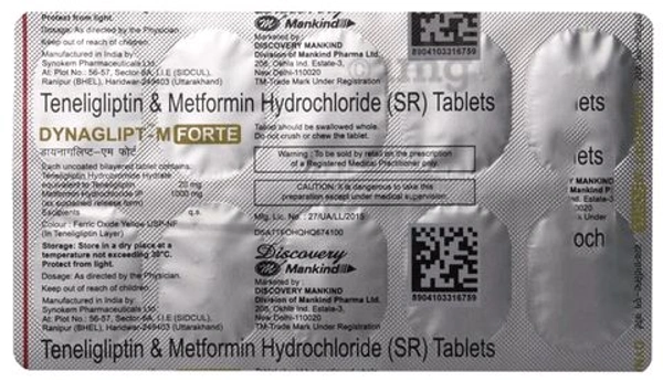 Dynaglipt-M Forte Tablet  - 1  Strip
