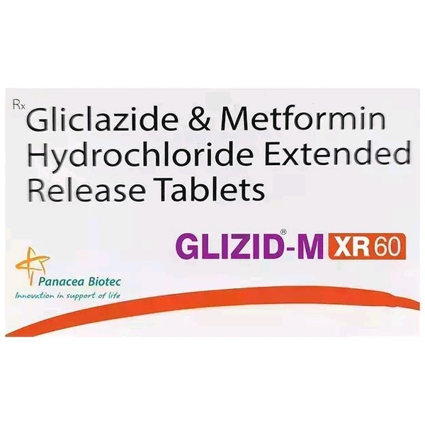Glizid -MR 60 Tablet - 1 Strip