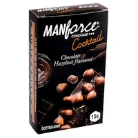 Manforce Chocolate & Hazelnut Dotted-Ring Cocktail Condom  - 1 Pieace