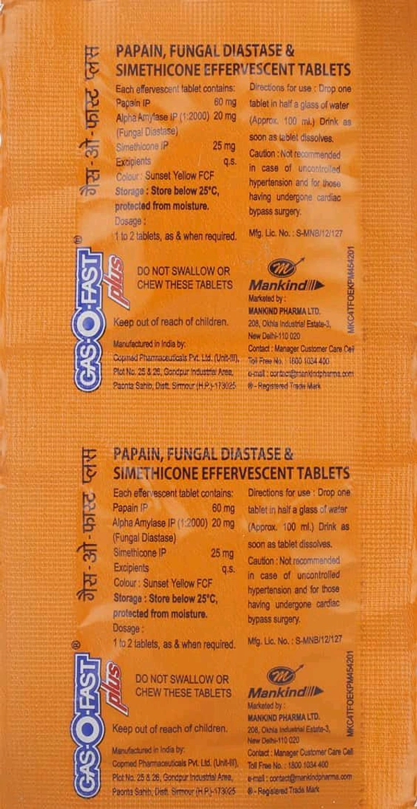 Gas-O-Fast Plus Tablet  - 1 Piece