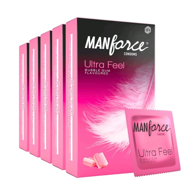Manforce Ultra Feel Bubblegum Condom  - 1 Piece