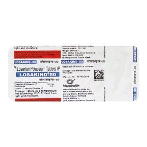 Losakind 50 Tablet - 1 Strip