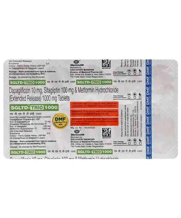 Sgltd-Trio 1000 Tablet - 1 Strip