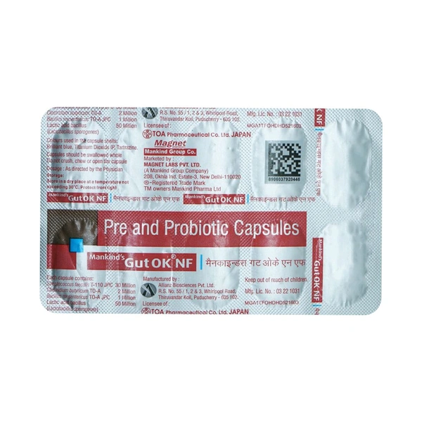 Gut OK NF Capsule  - 1 Strip