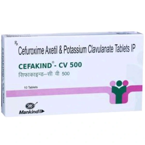 Cefakind-CV 500 Tablet - 1 Strip