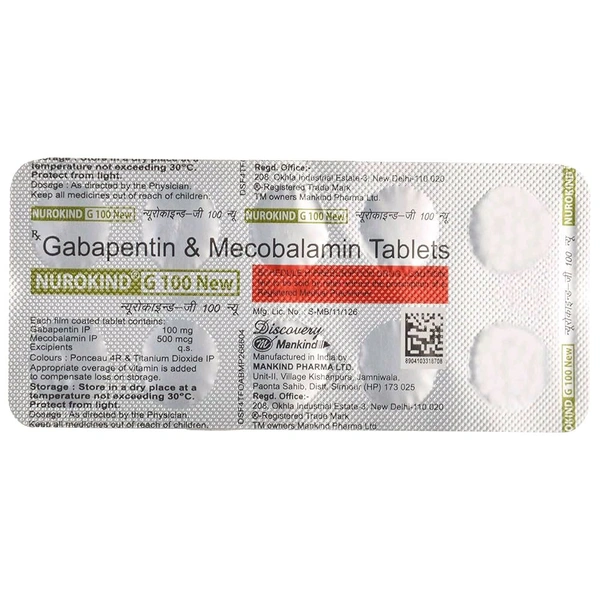 Nurokind-G 100 New Tablet - 1 Strip