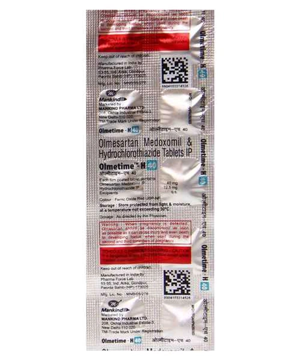 Olmetime-H 40 Tablet - 1 Strip
