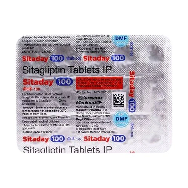 Sitaday 100 Tablet - 1 Strip