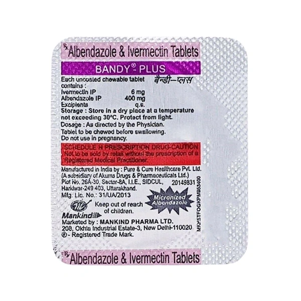 Bandy Chewable Tablet - 1 strip