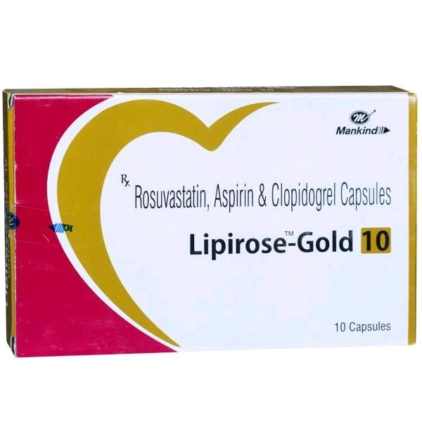 Lipirose-Gold 10 Capsule - 1 Strip