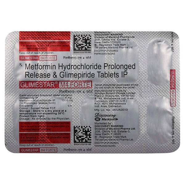 Glimestar-M4 Forte Tablet  - 1 Strip