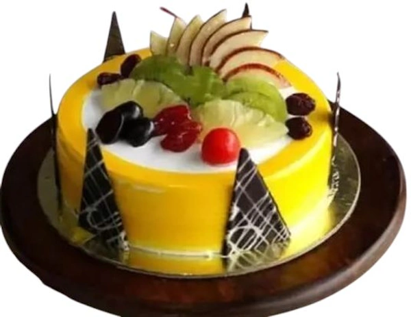 Pineapple  Cake With Fruits  - 1kg