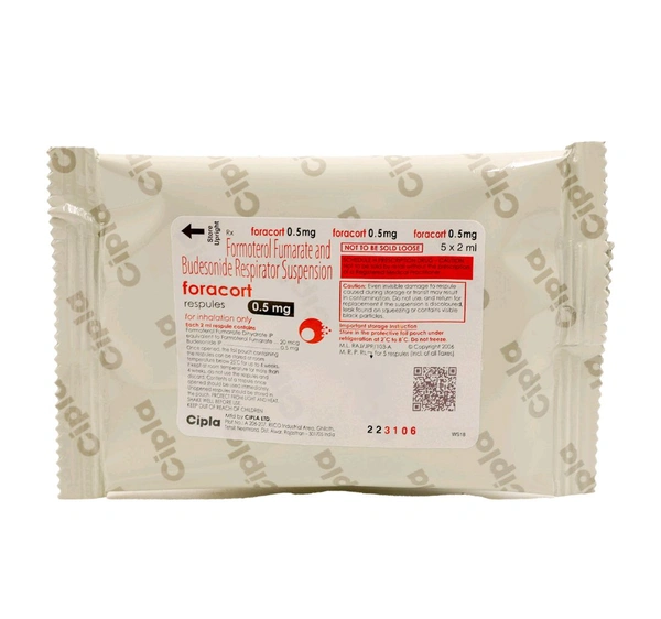 Foracort 0.5mg Respules  - 1 Strip