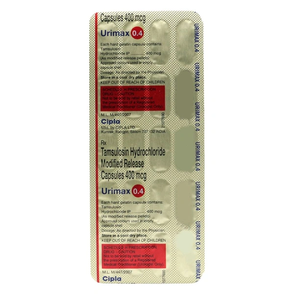 Urimax 0.4 Capsule MR - 1 Strip